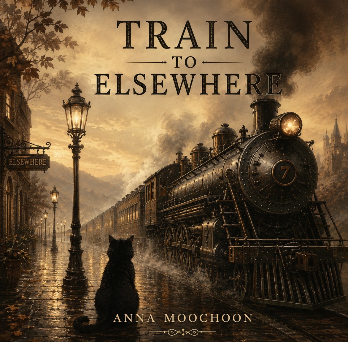 Train to Elsewhere artwork by Anna Moochoon